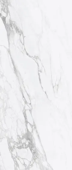 Grande lastra in gres porcellanato effetto marmo bianco venato